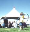 IMAGE: Child groovin' to the tunes