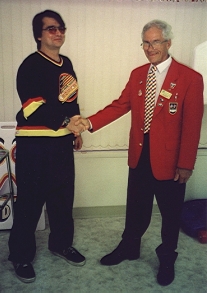 IMAGE: President-Elect Gord being inducted by Lt. Governor Art Wynans.
